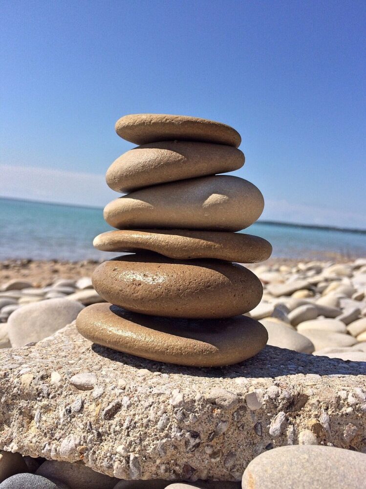 rock, balance, stone, zen, harmony, stack, brown balance